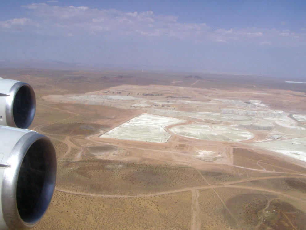 Borax mining pit