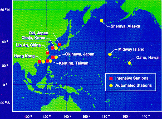PEM-West B Ground Sites