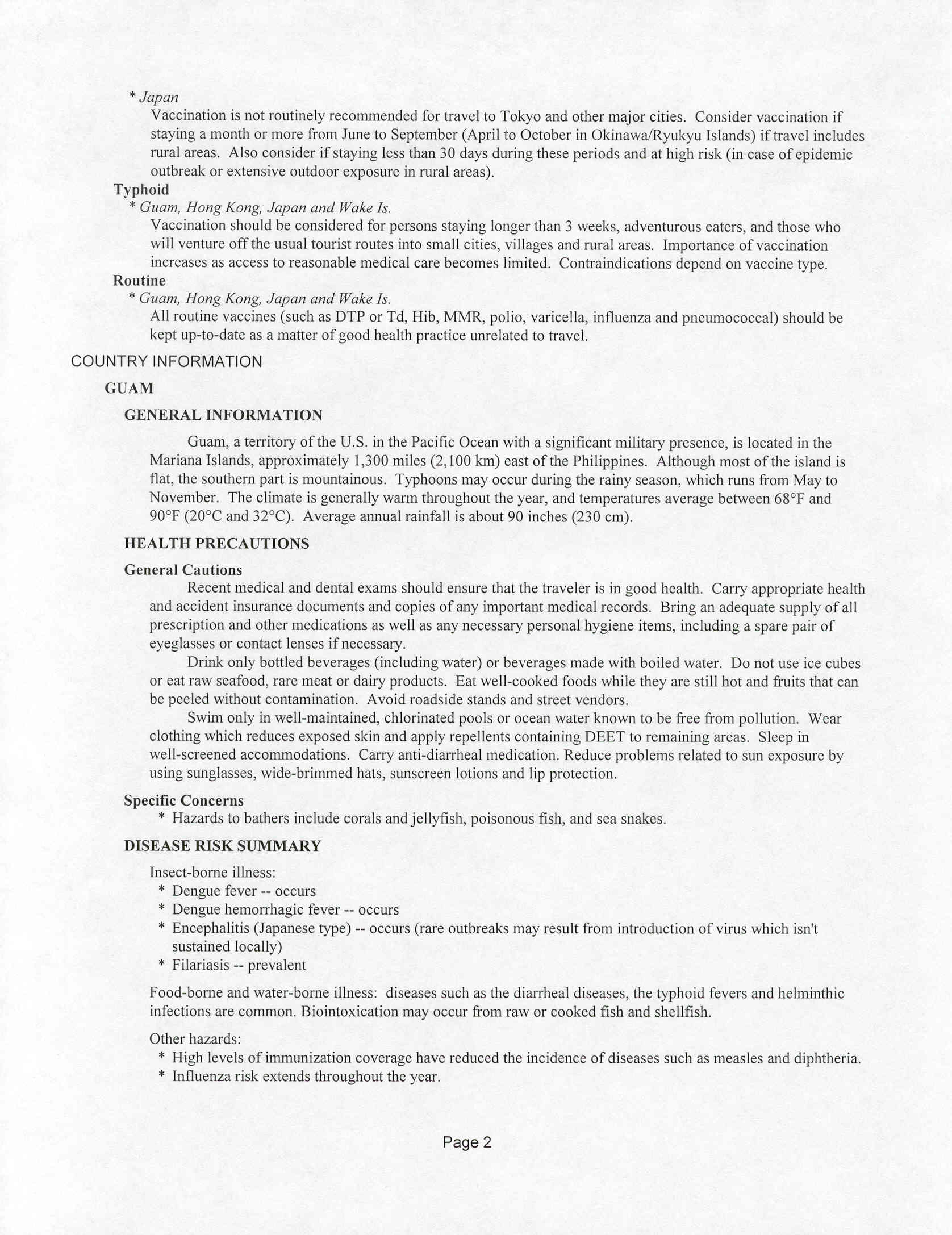 TRAVAX REPORT]